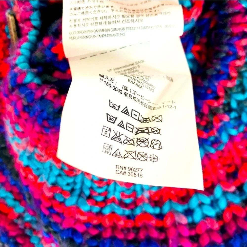 Vans Variegated Crochet Beret Hat Os